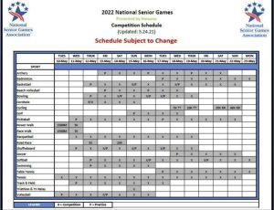 2022 schedule