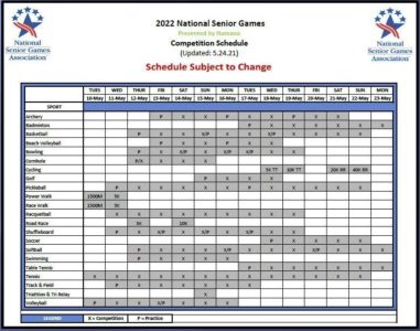2022 schedule