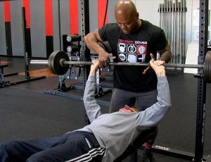 100 year-old Werner Schlaupitz and Crossfit Dover owner George Dobbins. (Photo: WBOC).